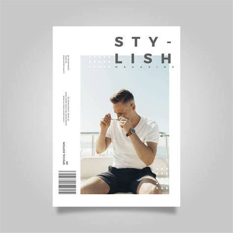 simple magazine cover design.